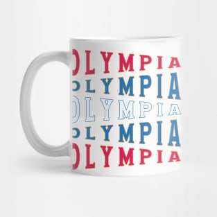 TEXT ART USA OLYMPIA Mug